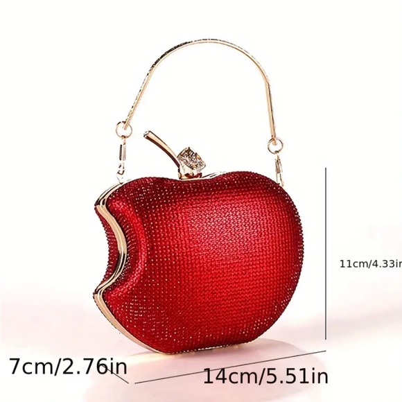 Apple Shaped Bag with Sparkles
Exclusive red apple-shaped bag, - Picture 7 of 7